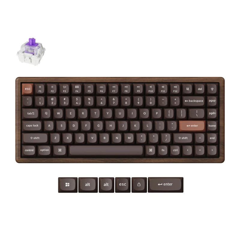 Keychron K2 HE Wireless Magnetic Switch Custom Keyboard-All-Wood Special Edition
